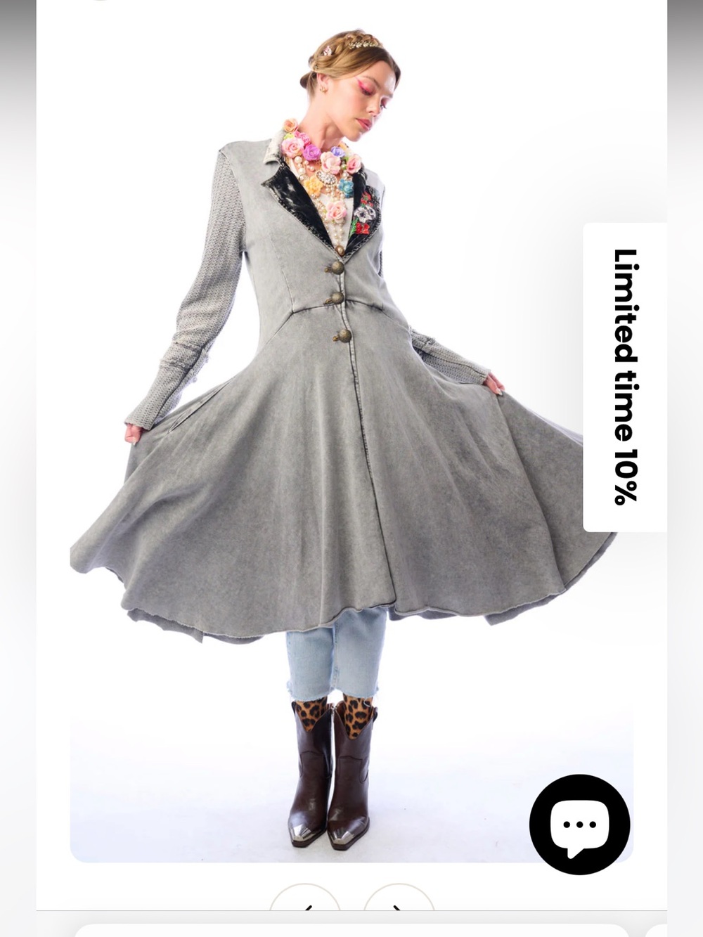 NWT Aratta Silent Journey- captain General Coat